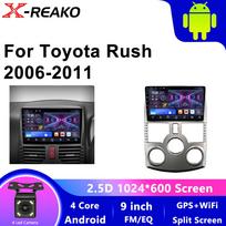 Android 13 Car Radio Multimedia Navigation Wireless Carplay Stereo Head Unit Screen For Toyota Rush J200 1 2006 - 2016 4 core 1GB+32GB carplay