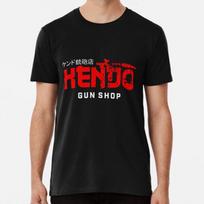 Men Fashion Casual Short Sleeves Kendo GunShop Black Tees Oversized T-shirts S juoda