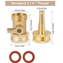 Car Wash High Pressure Water Gun Hose Brass Nozzle High Pressure Washer Accessories Car Wash Cleaning Watering beige