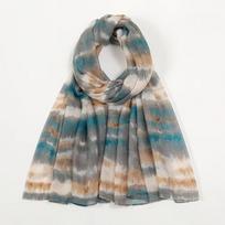 Sunscreen Scarf Versatile Long Scarf Shawl Gradient Thin Style Spring and Autumn Print Tie Dye oranžinė