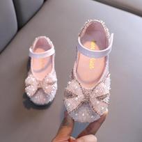 Batai Mergaitei Mergaitės Batai Ruduo Nauji Kaspinėliai Princesės Batai Vaikas Odiniai Batai Mary Jane Batai Vandens Deimantai Vienviečiai Batai Vaikų Batai 21-insole13.8cm