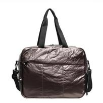 Large capacity solid nylon zipper travel soft versatile crossbody bag high quality simple casual shoulder bag