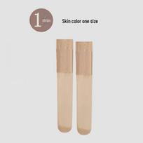 Thin Black Silk Over-the-Knee Knee-Pad Socks for Spring and Summer Core spun wire beige