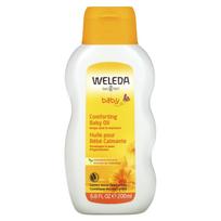 Weleda, Kūdikių, Raminantis kūdikių aliejus, Medetkų ekstraktas, 6,8 fl oz (200 ml) yellow