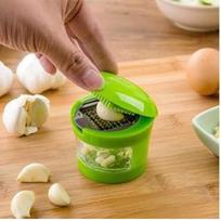 Press Garlic Slicer Presser Chopper Grinder Kitchen Tool GarlicPress Crusher ARI green