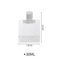 30/100ml Losjono Dozatoriaus Maišelis Kelioninis Daugkartinio Naudojimo Maišelis Šampūnas Skystis Neišsiliejantis Pildomas Kosmetikos Pakuotės Laikymo Indas white