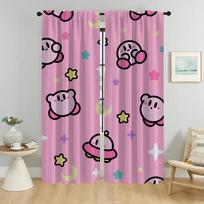 Kirbys Shades Curtains for Bedroom Halloween Decoration Window Curtain for Room 2 Panel Partition Living Kitchen Blackout Camera W50xH70cmx2pcs-CL gray