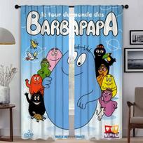 Kitchen Curtains 2 Pieces Les Barbapapas Curtains for Bedroom Shades Partition Window Curtain Halloween Decoration Living Room W50xH70cmx2pcs-CL