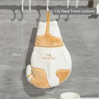 Cute Cat Hand Towel For Child Super Absorbent Microfiber Kitchen Towel High-efficiency Tableware Cleaning Towel Kitchen Tools ARI