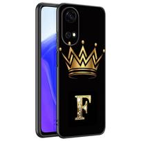Auksinės Karūnos Raidės Telefono Dėklas Huawei Honor 70 90 Lite X40 GT X50 i X5 Plus X6A X6S X7A X8A X8B X6 X7 X8 X9 4G X9A X9B 5G Honor 70 Lite 5G