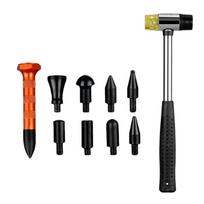 Car Dings Tabs Down Repair Puller Rubber Auto Body Dent Repair Tool 8 Parts Head Car Bumping Level Hammer Car Body Repair Tools CHINA