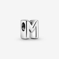 Pandora Letter M silver charm sidabras