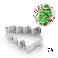 Kalėdinis sausainių pjaustyklė šypsenėlė Kalėdinės eglutės formelė Kalėdų torto dekoravimo įrankis Navidad dovana pasidaryk pats kepimo sausainių formelė virtuvės įrankis white