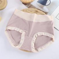 New Seamless Mid-waist Large-size Women's Underwear M violetinė