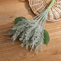 2 PCS Fake Foliage Picks Artificial Branches Faux Greenery Stems Plastic Sprigs for Christmas DIY Crafts Wreath Making Supplies Home Decorations