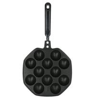 12 ertmių aliuminio takoyaki keptuvės gaminimo mašina aštuonkojų rutuliukai kiaušinių pūsleliai kepimo indai Namų gaminimo įrankiai black