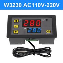 W3230 Mini Skaitmeninis Temperatūros Reguliatorius 12V 24V 220V Termostato Reguliatorius Šildymo Valdymas Termoreguliatorius Su Jutikliu