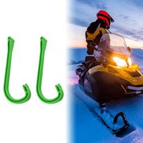 2 Piece Ski Loop Handle Set Accessories Easy to Install Replaces Professional Snowmobile žalia