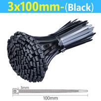 1000/100pcs Nylon Cable Ties Self Locking Detachable Cord Tie Straps Adjustable Fastening Loop Cables Zip Bundle Ties Wholesale 100PCS