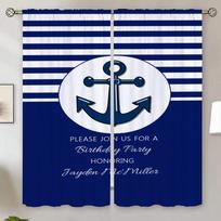 Anchor Blind Blackout Curtain Living Room Curtains Curtains for Kitchen Cheap Things With Free Shipping for Home Partition Tulle W50xH70cmx2pcs-CL