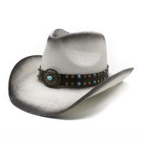 Western Jazz Cowboy Hat Vyriški ir Moteriški ragai Europos ir Amerikos nauji produktai M（56-58cm）