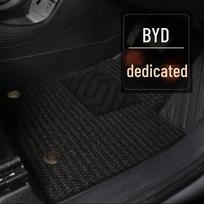 Custom Silk Loop Carpet Floor Mats for BYD Qin, Han, Yuan, and Seagull Models BYD Song PRO. Black [TPE trunk pad single piece] juoda