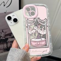 Mobiliųjų telefonų dėklai iPhone 11 13 XR 15 Pro Max 12 14 Pro Max dėklas iPhone 16 7 Plus 8 Plus XS Max Animacinis raštas Apsauga nuo kritimo Atspari smūgiams iPhone 16 Pro balta