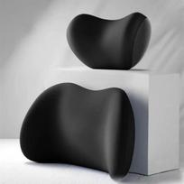 Car Memory Foam Neck Pillow Protection Lumbar Backrest Cushion Lumbar Cushion Car Headrest Cushion Lumbar Support Pillow juoda