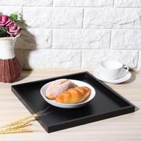 Kvadratinis medinis padėklas arbatos, kavos, užkandžių maisto patiekimui namų virtuvei, restoranui