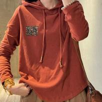 Literary Retro Hooded Long-sleeved Bottoming Shirt Women's Soft and Comfortable All-match Casual Sweater XXXXL