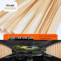 Universalus magnetinis automobilio lango skėtis nuo saulės – šilumą izoliuojanti apsauga vidiniams langams Sunshade orange