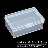 Plastikinės kosmetikos laikymo dėžutės laikiklis Dėklas Ekranas Organizatoriaus konteineris mažas 7.6*4.7*3cm