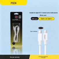 PISEN PD20W Charger for Fast Charging iPhone 13 & iPhone 14 45W Small Cube Single C Charger balta