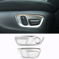 Toyota Highlander XU70 2020 2021 2022 2023 Hibridui Nerūdijančio plieno Automobilio Sėdynės Reguliavimo Jungiklio Rankenėlės Skydelio Apdailos Dangteliai Aksesuarai sidabras