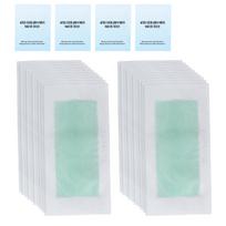 40pcs Wax Strips Kit Double Sides Fast Hair Remover Strips with Cleaning Pads for Armpit Arm Legs white