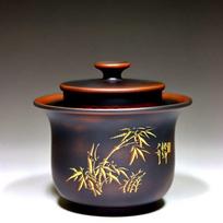 180ml Qinzhou Nixing Keramikos Rankų Darbo Dangtelio Dubenėlis Meistrų Darbas Bambukinis Gaiwan Nešiojamas Kinų Arbatos Ruošimo Indas Kung Fu Arbatos Servizas