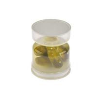 Marinuotų agurkų stiklainis Sausas ir šlapias dozatorius Marinuotiems agurkams Alyvuogėms Smėlio laikrodžio stiklainis Indas namų virtuvės gamybai