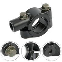 1x Juodas Motociklo 7-8\\ Vairo Veidrodėlių Tvirtinimo Laikiklis Spaustuvai Adapteris 10mm