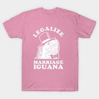T Shirt Women Legalize Marriage Iguana Harajuku Print Kawaii Tshirt Summer Short Sleeve Female T-Shirt Top Tee S