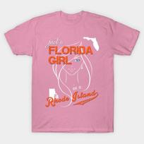T Shirt Women Florida Rhode Island Harajuku Print Kawaii Tshirt Summer Short Sleeve Female T-Shirt Top Tee S