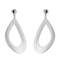 Hot selling exaggerated oversized hollow coil earrings with personalized and fashionable long vintage earrings