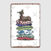 Princess On The Pea Greyhound Galgo Whippet Italian Greyhound Metal Sign Pub Garage Decoration Wall Decor Tin Sign Poster 20x30cm