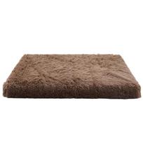 Pliušinis kvadratinis šunų būda, katės kilimėlis, namelis augintiniui, gilaus miego šunų sofa-lova, naminių gyvūnėlių reikmenys S 40*30*5cm gray