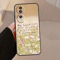 Christian Psalms Case For Honor X9a X9b X8 X9 X7 X6 a 8X 9X Cover For Honor Magic 5 4 Lite Pro 50 70 90 Lite Honor 8X beige