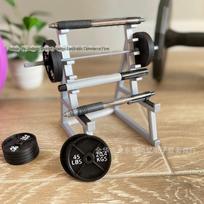 SquatRack Barbell Pen Holder: Unique Gym-Inspired Office Accessory