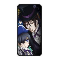Telefono dėklas, skirtas „Samsung Galaxy S25 S24 S23 iPhone 16 15 Xiaomi Redmi Note 14 13 12 16E X 11 Pro Max A05 A16 OPPO Moto Huawei Comics“ juodas liokajaus dėklas for Redmi 9A rausvai ruda
