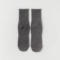 New Cotton Breathable Mid Calf Yoga Pilates Socks Silicone Non-slip Fitness Socks Indoor Dance Gymnastic Training Floor Socks