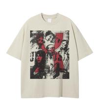 Streetwear Juokingi Grafiniai Marškinėliai Medvilniniai Marškinėliai Unisex Viršūnės Vasariniai Marškinėliai Trumpomis Rankovėmis S chaki
