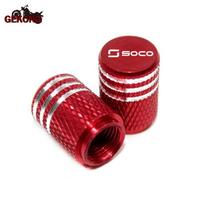 Tire Valve Caps Motorcycle Accessories For Super Soco CPx CUmini CUx TC 50 TC Max Wanderer TCMax TS 50 raudona