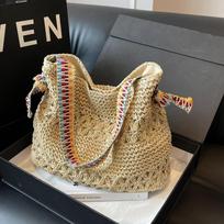 Lazy Straw Bag Season New All-in-one Commuter Tote Bag Seaside Holiday Beach Bag smėlis